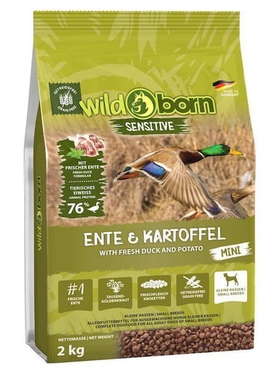 Wildborn sensitive ente & kartoffel mini 2kg Wildborn