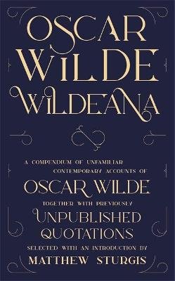 Wildeana (riverrun editions) Oscar Wilde