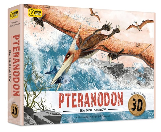 Wilga Play, MODEL 3D. PTERANODON. Zestaw: Model 68 elem. + Książka Wilga Play