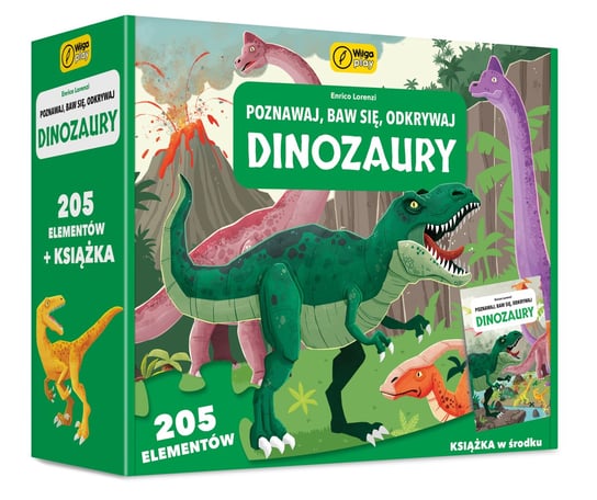 Wilga Play, Puzzle, Dinozaury. Poznawaj, Baw się, Odkrywaj. 205 el. Wilga Play