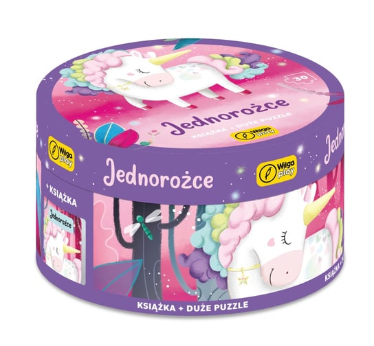 Wilga Play, puzzle, Na Okrągło, Jednorożce, 30 el. Wilga Play