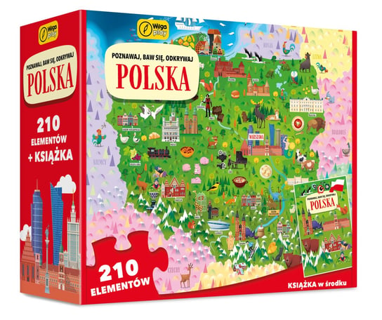 Wilga Play, Puzzle, Polska. Poznawaj, Baw się, Odkrywaj. 210 el. Wilga Play