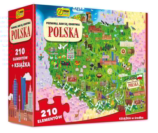 Wilga Play, Puzzle, Polska. Poznawaj, Baw się, Odkrywaj. 210 el. Wilga Play