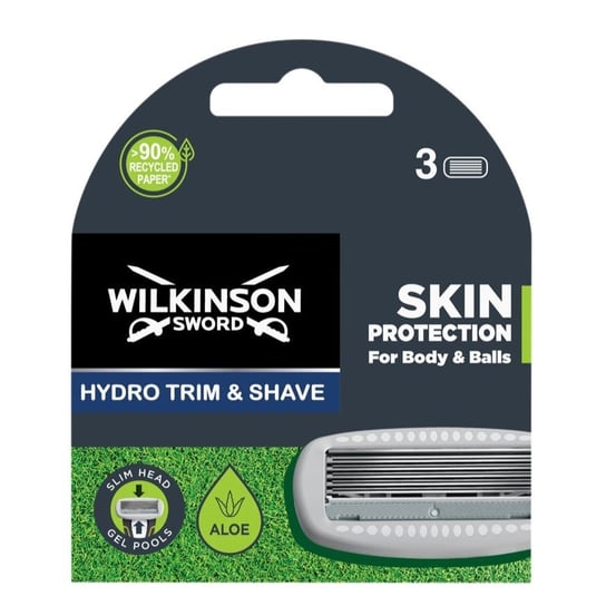 Wilkinson, Hydro Trim & Shave ostrza do maszynki do golenia i stylizacji, 3szt. Wilkinson