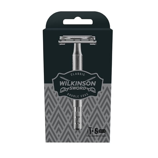 Wilkinson Sword Classic Premium Maszynka do golenia z wymiennymi ostrzami dla mężczyzn + żyletki 5szt Wilkinson Sword