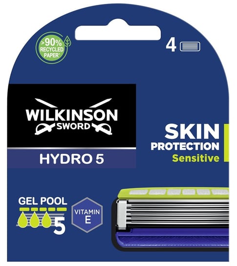 Wilkinson Sword Hydro 5 Skin Protection Sensitive Zapasowe ostrza do maszynki do golenia dla mężczyzn 4szt Wilkinson Sword