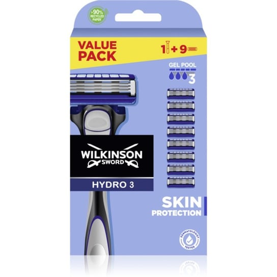 Wilkinson Sword Hydro3 Skin Protection Golarka + Głowice Zapasowe 1 Szt. Wilkinson Sword