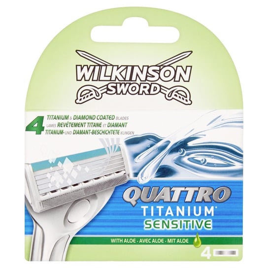Wilkinson Sword, Quattro Titanium Sensitive, wkłady do maszynki do golenia, 4 szt. Wilkinson Sword
