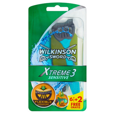 Wilkinson Sword, Xtreme 3 Sensitive, maszynka do golenia, 8 szt. Wilkinson Sword