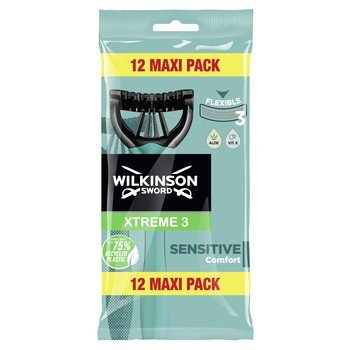 Wilkinson Xtreme3 Pure Sensitive, Maszynki do golenia, 12 Szt. Wilkinson