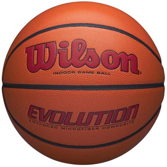 Wilson Evolution 295 Indoor Game Ball WTB0595XB705, unisex, piłki do koszykówki, Pomarańczowe Wilson