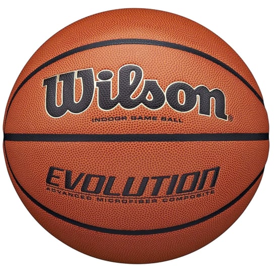 Wilson Evolution Indoor Game Ball WTB0516XBEMEA, unisex, piłki do koszykówki, Pomarańczowe Wilson
