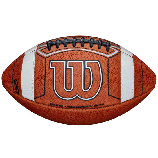 Wilson GST Prime Official Football Game Ball WTF1103IB, unisex, piłki do futbolu amerykańskiego, Brązowe Wilson