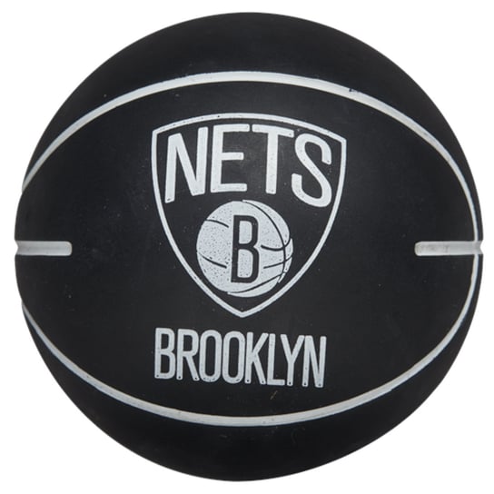 Wilson NBA Dribbler Brooklyn Nets Mini Ball WTB1100PDQBRO unisex piłka do koszykówki Czarne Wilson
