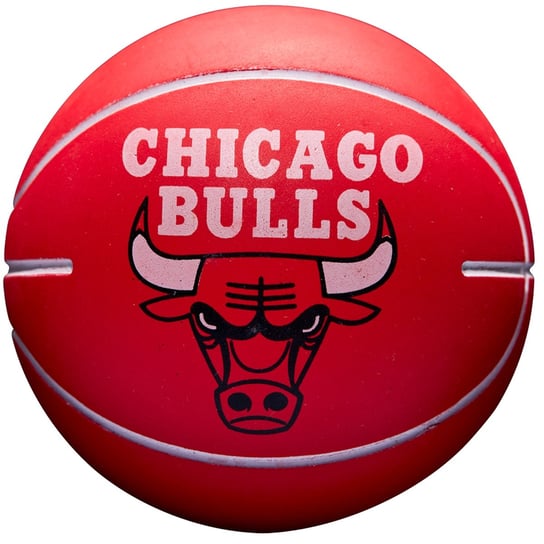 Wilson NBA Dribbler Chicago Bulls Mini Ball WTB1100PDQCHI, unisex, piłki do koszykówki, Czerwone Wilson