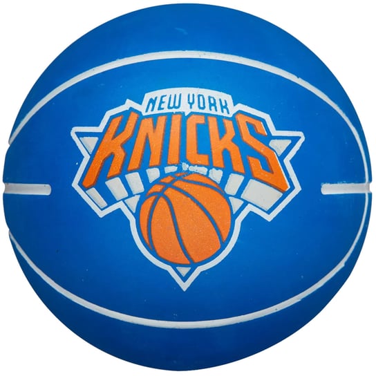 Wilson NBA Dribbler New York Knicks Mini Ball WTB1100PDQNYK, unisex, piłki do koszykówki, Niebieskie Wilson