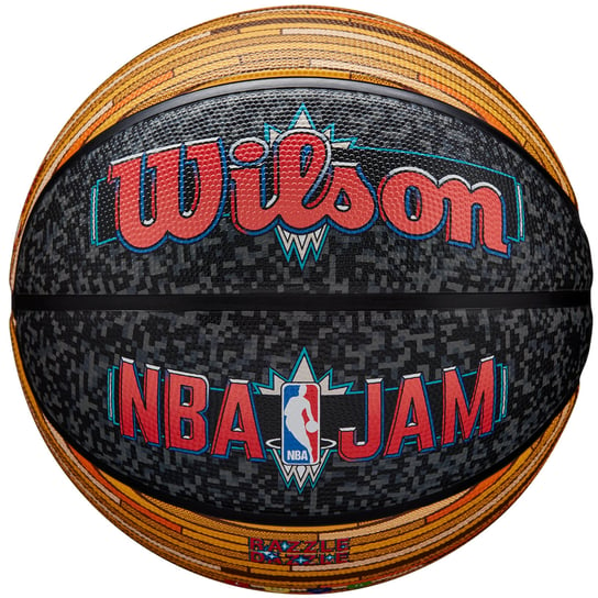 Wilson NBA Jam Outdoor Ball WZ3013801XB, unisex, piłki do koszykówki, Czarne Wilson