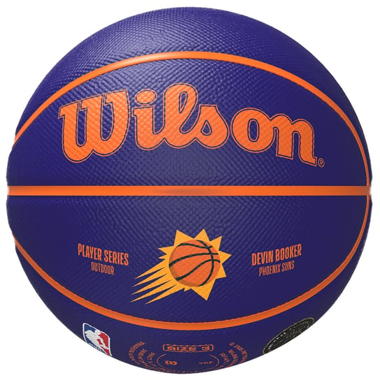 Wilson NBA Player Icon Devin Booker Mini Ball WZ4019801XB, unisex, piłki do koszykówki, Fioletowe Wilson