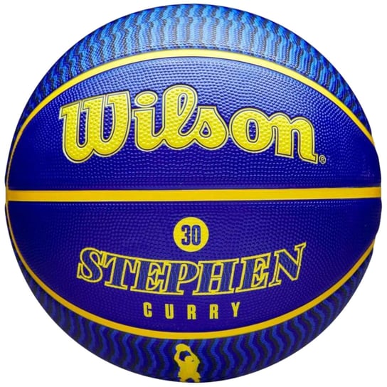 Wilson NBA Player Icon Stephen Curry Outdoor Ball WZ4006101XB7, unisex, piłki do koszykówki, Niebieskie Wilson