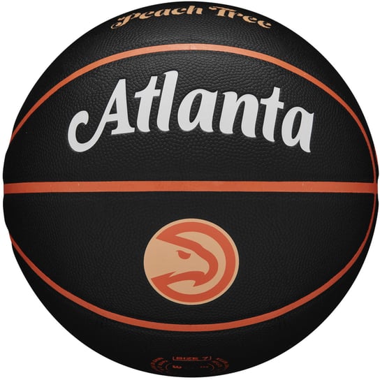 Wilson NBA Team City Collector Atlanta Hawks Ball WZ4016401ID, unisex, piłki do koszykówki, Czarne Wilson