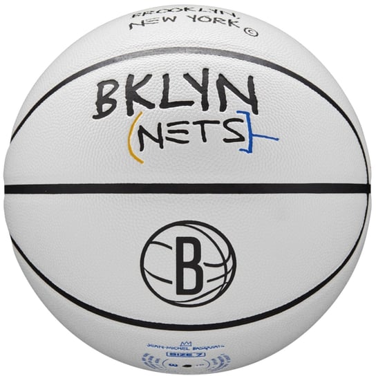 Wilson NBA Team City Collector Brooklyn Nets Ball WZ4016403ID, unisex, piłki do koszykówki, Białe Wilson