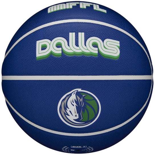 Wilson NBA Team City Collector Dallas Mavericks Ball WZ4016407ID, unisex, piłki do koszykówki, Niebieskie Wilson
