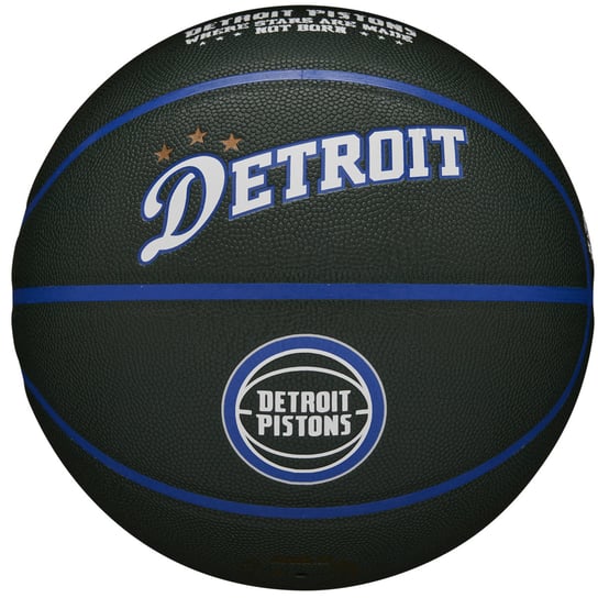 Wilson NBA Team City Collector Detroit Pistons Ball WZ4016409ID, unisex, piłki do koszykówki, Czarne Wilson