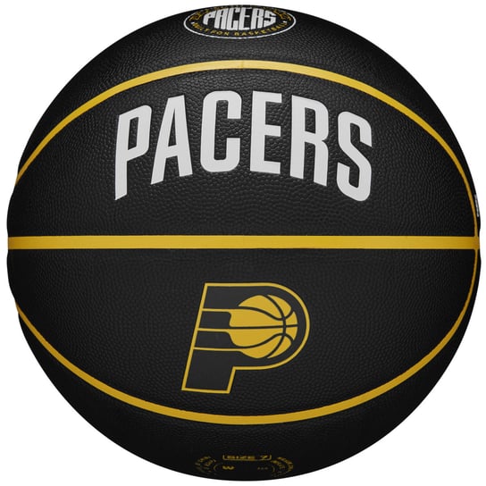Wilson NBA Team City Collector Indiana Pacers Ball WZ4016412ID, unisex, piłki do koszykówki, Czarne Wilson