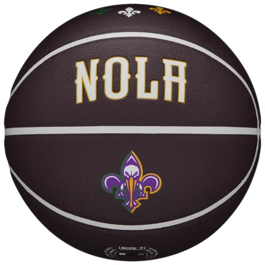 Wilson NBA Team City Collector New Orleans Pelicans Ball WZ4016419ID, unisex, piłki do koszykówki, Brązowe Wilson