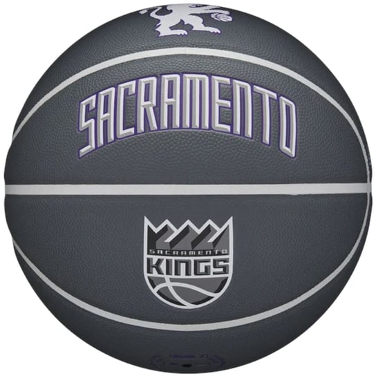 Wilson NBA Team City Collector Sacramento Kings Ball WZ4016426ID, unisex, piłki do koszykówki, Szare Wilson