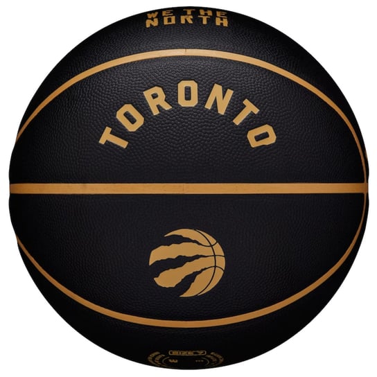 Wilson NBA Team City Collector Toronto Raptors Ball WZ4016428ID, unisex, piłki do koszykówki, Czarne Wilson