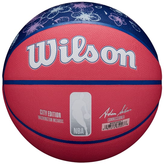 Wilson NBA Team City Collector Washington Wizards Ball WZ4016430ID, unisex, piłki do koszykówki, Różowe Wilson