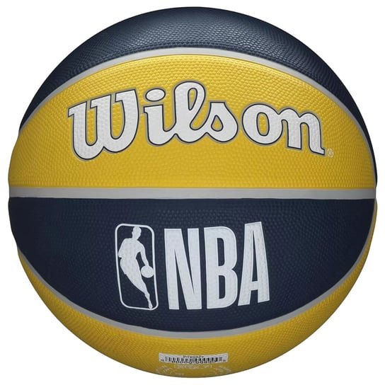 Wilson NBA Team Indiana Pacers Ball WTB1300XBIND, unisex, piłki do koszykówki, Żółte Wilson