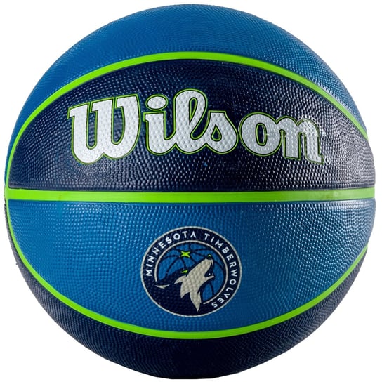 Wilson NBA Team Minnesota Timberwolves Ball WTB1300XBMIN, unisex, piłki do koszykówki, Niebieskie Wilson