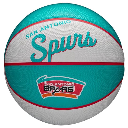 Wilson NBA Team Retro San Antonio Spurs Mini Ball WTB3200XBSAN, unisex, piłki do koszykówki, Zielone Wilson