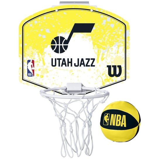 Wilson Nba Team Utah Jazz Mini Hoop Wz6010102, Kobieta/Mężczyzna, Tablica Do Koszykówki, Żółty Wilson