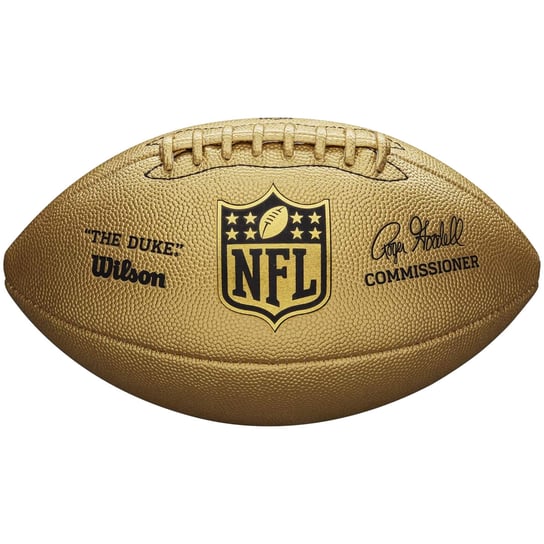 Wilson NFL Duke Metallic Edition Ball WTF1826XB, unisex, piłki do futbolu amerykańskiego, Złote Wilson