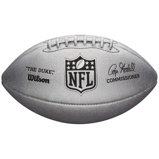 Wilson NFL Duke Metallic Edition Ball WTF1827XB, unisex, piłki do futbolu amerykańskiego, Srebrne Wilson