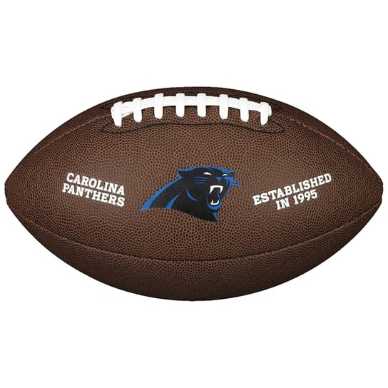 Wilson NFL Team Logo Carolina Panthers Ball WTF1748XBCA, unisex, piłki do futbolu amerykańskiego, Brązowe Wilson