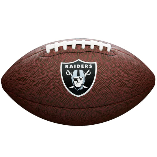 Wilson NFL Team Logo Las Vegas Raiders Ball WTF1748XBLV unisex piłka do futbolu amerykańskiego brązowa Wilson