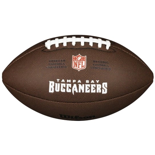 Wilson NFL Team Logo Tampa Bay Buccaneers Ball WTF1748XBTB, unisex, piłki do futbolu amerykańskiego, Brązowe Wilson