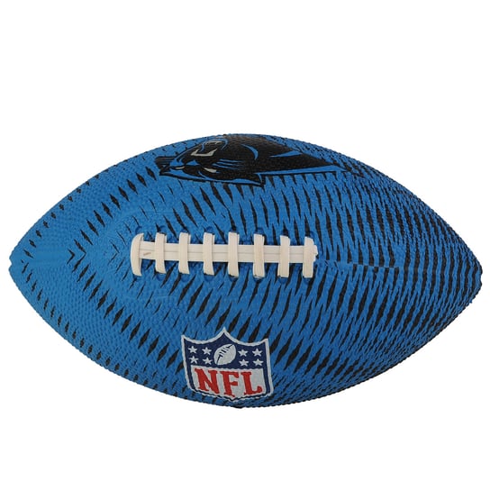 Wilson NFL Team Tailgate Carolina Panthers Jr Ball WF4010005XBJR, unisex, piłki do futbolu amerykańskiego, Niebieskie Wilson