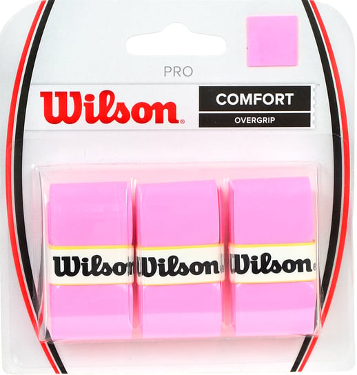 Wilson, Owijka, Pro Comfort Overgrip WRZ4014PK, różowy, 3szt. Wilson