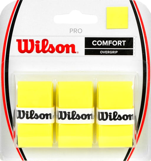 Wilson, Owijka, Pro Comfort Overgrip WRZ4014YE, żółty, 3szt. Wilson