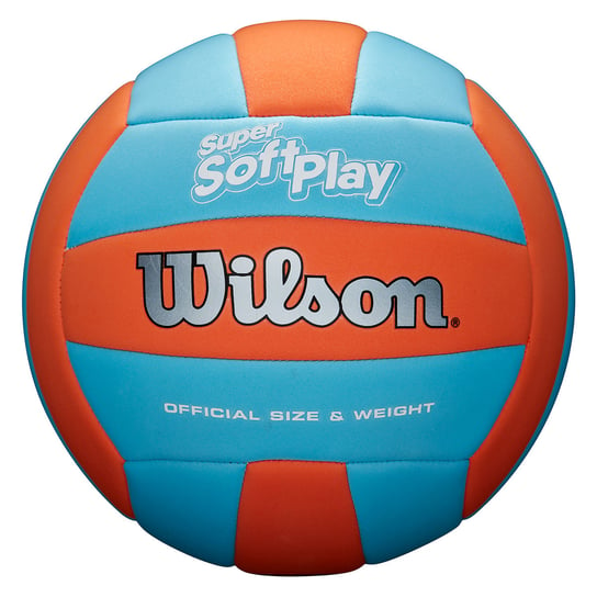 Wilson, Piłka siatkowa, Super Soft WTH90119XB, pomarańczowo-niebieski, rozmiar 0 Wilson