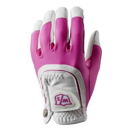 Wilson Staff Fit-All Ladies One Size white/pink rękawiczka golfowa Wilson Staff