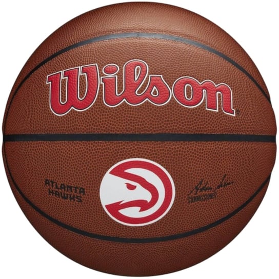 Wilson Team Alliance Atlanta Hawks Ball WTB3100XBATL, unisex, piłki do koszykówki, Brązowe Wilson