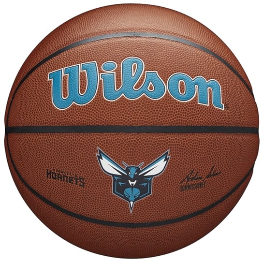 Wilson Team Alliance Charlotte Hornets Ball WTB3100XBCHA, unisex, piłki do koszykówki, Brązowe Wilson