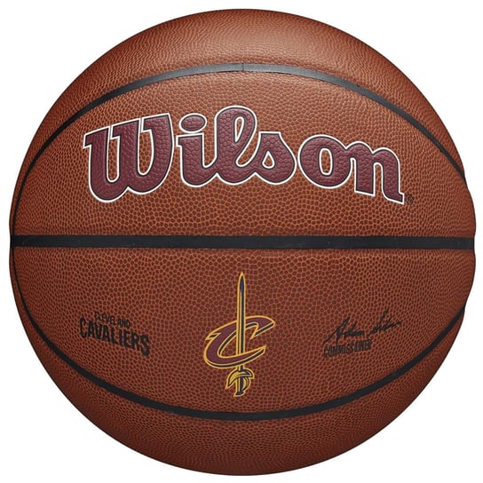 Wilson Team Alliance Cleveland Cavaliers Ball WTB3100XBCLE, unisex, piłki do koszykówki, Brązowe Wilson