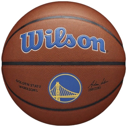 Wilson Team Alliance Golden State Warriors Ball WTB3100XBGOL, unisex, piłki do koszykówki, Brązowe Wilson